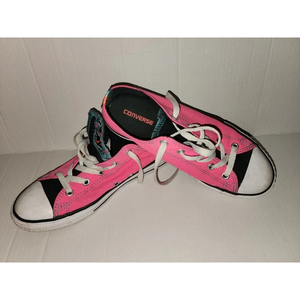Converse Shoes Youth 4 Girls CT All Star Double Tongue Sneakers GS 654226F Pink